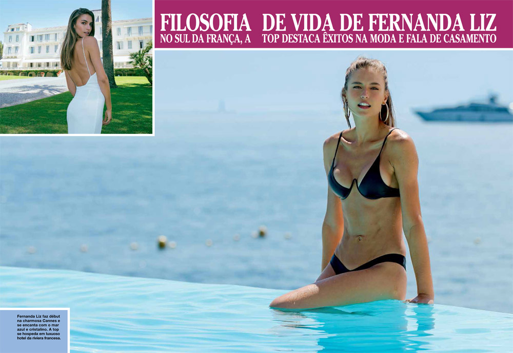 Fashion editorial picture of Fernanda Liz for Caras Brazil by Antonio Barros