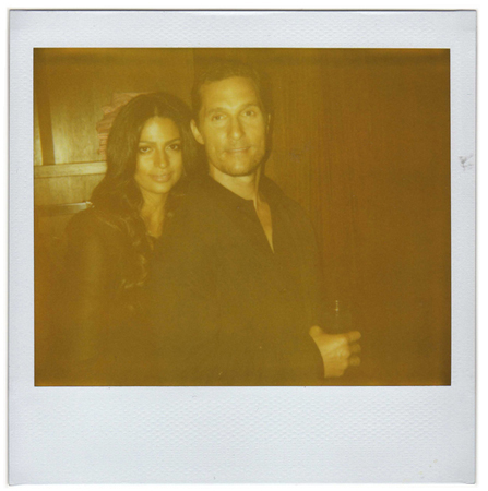 Polaroid picture of model Camila Alves and Matthew McConaughey by fashion photographer Antonio Barros