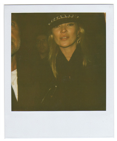 Polaroid picture of English top model Kate Moss by fashion photographer Antonio Barros