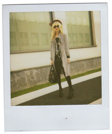 Polaroid picture of fashion designer Rachel Zoe by fashion photographer Antonio Barros