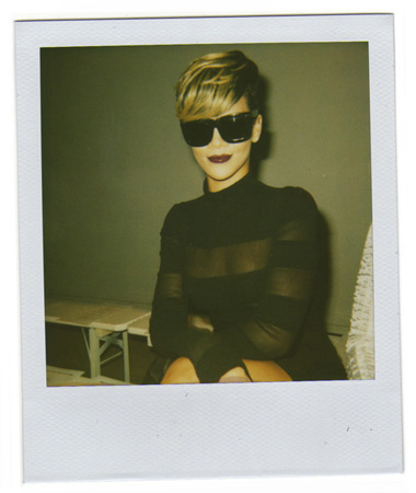 Polaroid picture of Rihanna by Antonio Barros