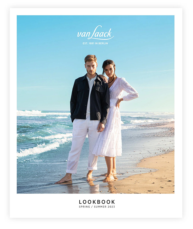 Van Laack Lookbook Carlota Burch and Adrien Jacques showcase the latest summer collection in Scheveningen, captured by fashion photographer Antonio Barros