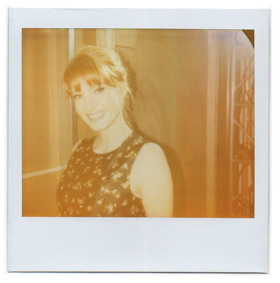 Photo Polaroid de la Actrice américaine Jessica Chastain par le photographe de mode Antonio Barros