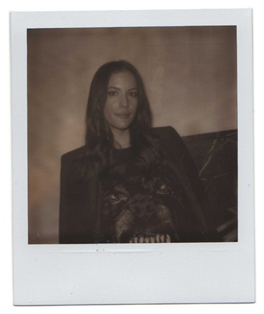 Polaroid picture of American actress, producer, singer Liv Tyler by fashion photographer Antonio Barros