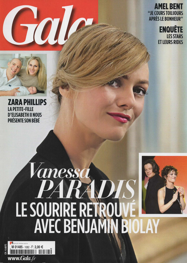 Cover of Gala Magazine with Vanessa Paradis by Antonio Barros